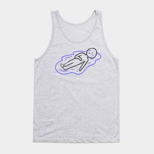 Stick Figure Crying Lake Of Tears Tank Top